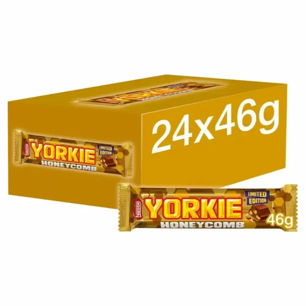 Yorkie Honeycomb Milk Chocolate Bar 42gx24