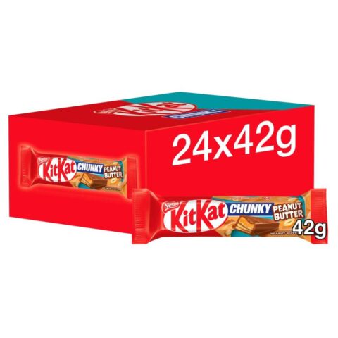 Kit Kat Chunky Peanut Butter Milk Chocolate Bar 42g x 24