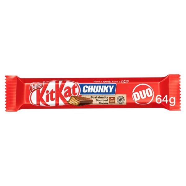 Kit Kat Chunky Duo Milk Chocolate Chocolate Bar 64g x 24