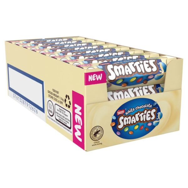 Smarties White Chocolate Tube 36g x 24