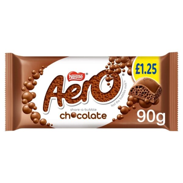 Aero Milk Chocolate Sharing Bar 90g