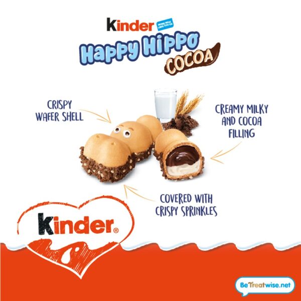 Kinder Happy Hippo Chocolate Biscuit 20.7g x 28