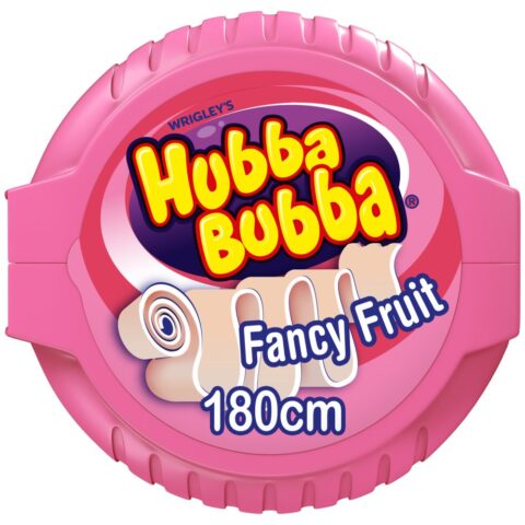 Hubba Bubba Fancy Fruit Bubble Gum Mega Long Tape 56g x 12