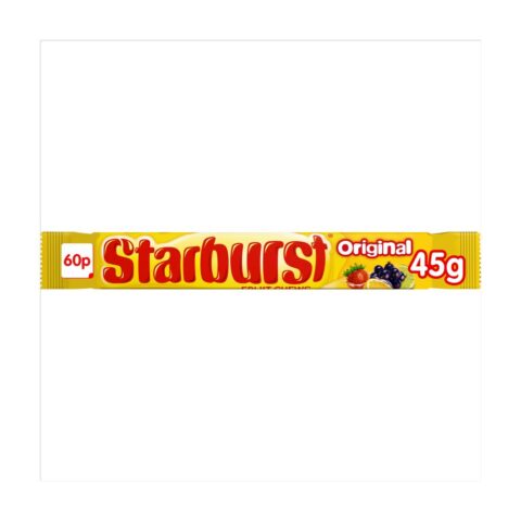 Starburst Vegan Chewy Sweets Fruit Flavoured Bag £0.60 PMP 45g x 24