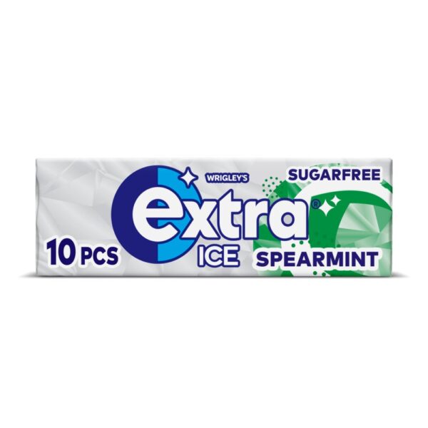 Extra Ice Spearmint Sugarfree Chewing Gum 10 Pieces x 30