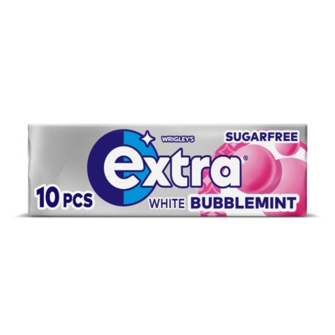 Extra White Bubblemint Sugarfree Chewing Gum 10 Pieces x 30