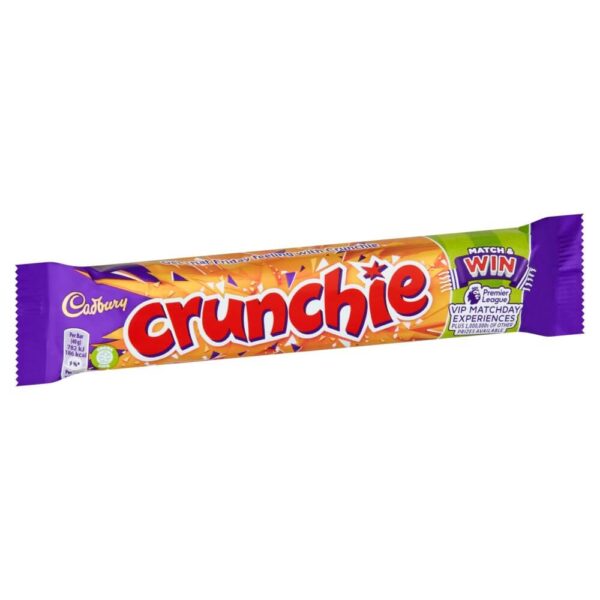 Cadbury Crunchie Chocolate Bar, 40g x 48