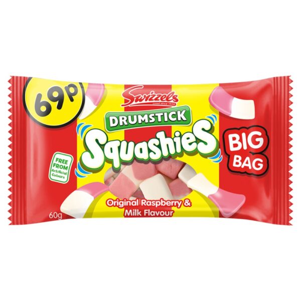 Swizels Drumstick Squashies Original Raspberry & Milk Flavour 60g x 30