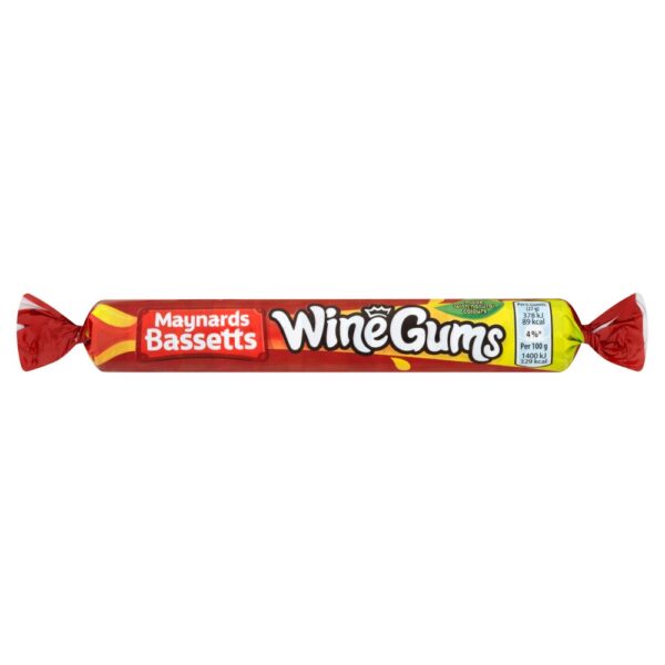 Maynards Bassetts Wine Gums Sweets Roll 52g x 40