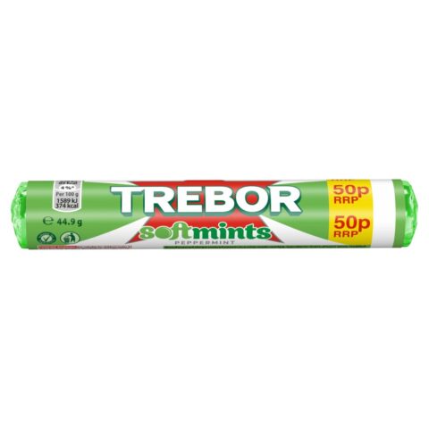 Trebor Softmints Peppermint Mints Roll 50p 44.9g x 40
