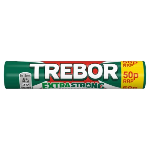 Trebor Extra Strong Peppermint Mints Roll 50p 41.3g x 40
