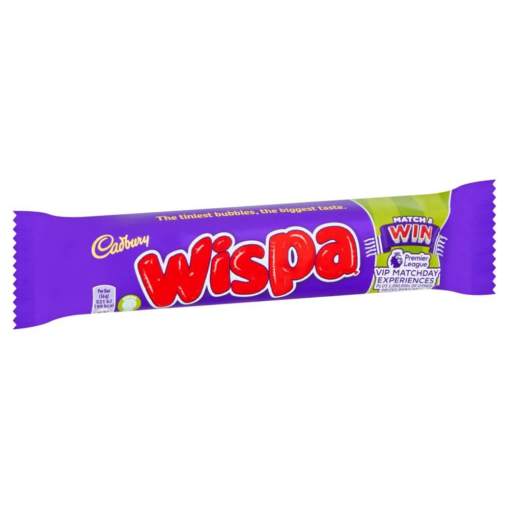 Cadbury Wispa Chocolate Bar, 36gx48