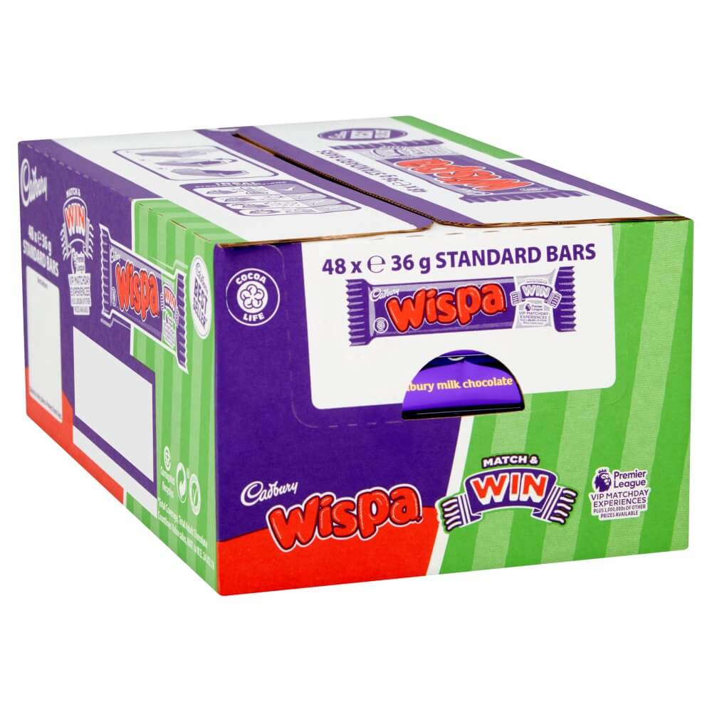 Cadbury Wispa Chocolate Bar, 36gx48