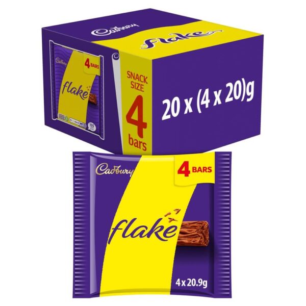 Cadbury Flake Chocolate Bar 4Pack80gx20