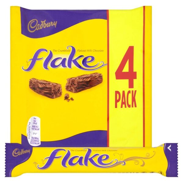 Cadbury Flake Chocolate Bar 4Pack80gx20