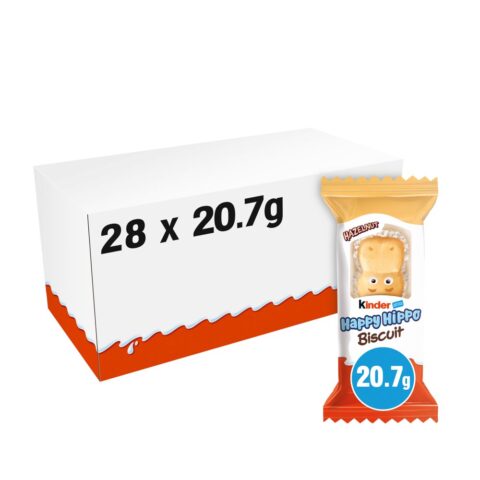 Kinder Happy Hippo Hazelnut Biscuit 20.7g x 28