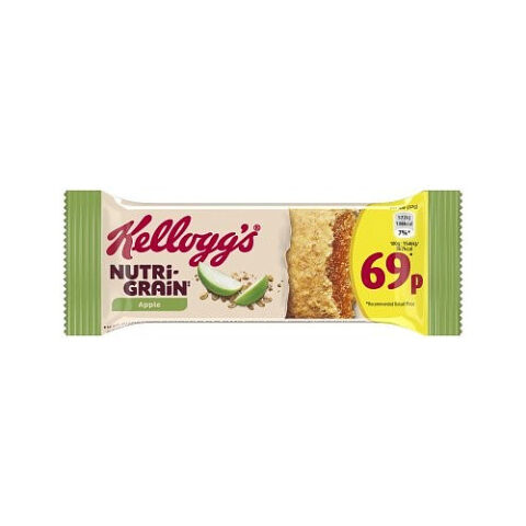 Kellogg's Nutri-Grain Apple Bar 37g PMP 69p x25