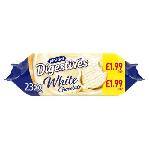 McVitie's Digestives White Chocolate 232g x 12