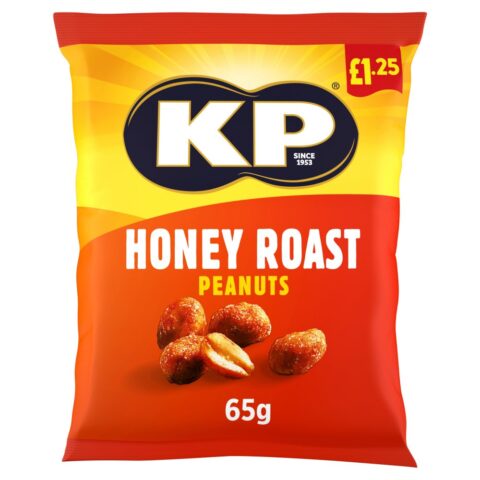 KP Honey Roast Peanuts 65g, £1.25 PMP x 16