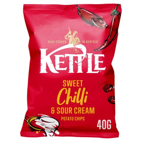 KETTLE® Chips Sweet Chilli & Sour Cream Crisps 40g x 18
