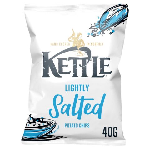 KETTLE® Chips Lightly Salted Crisps 40g x 18