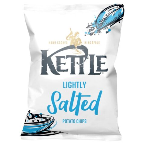 KETTLE® Chips Lightly Salted Sharing Crisps 130g x 12