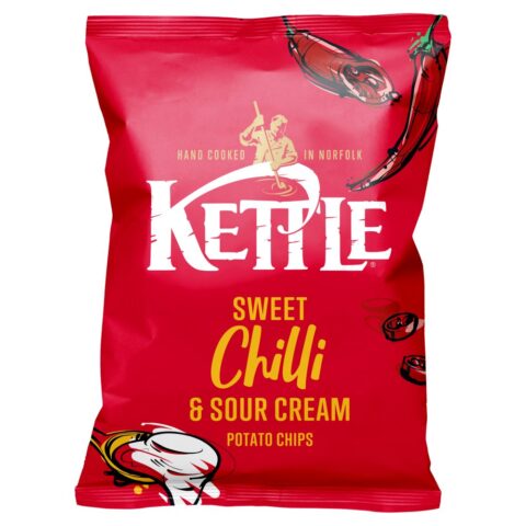 KETTLE® Chips Sweet Chilli & Sour Cream Sharing Crisps 130g x 12