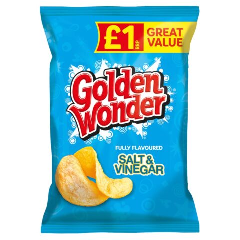 Golden Wonder Fully Flavoured Salt & Vinegar 57g x 18