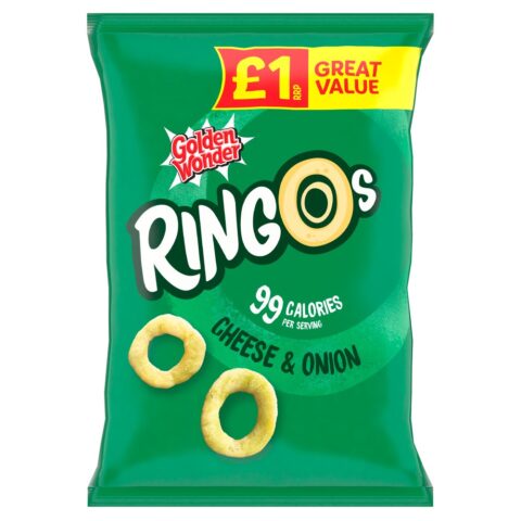 Golden Wonder Ringos Cheese & Onion 40g