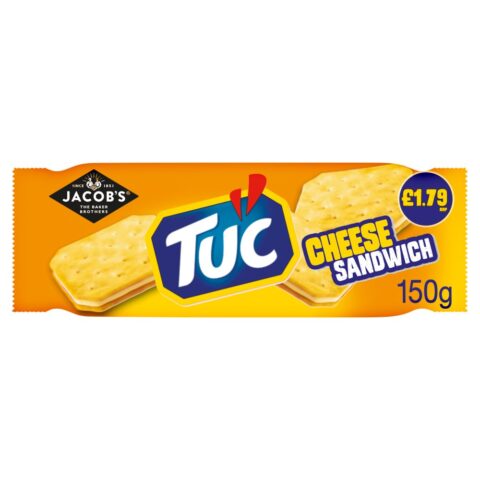 Jacob's Cheddars Original Biscuits150g PMP £1.59 x 12