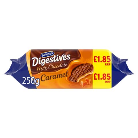 McVitie's Caramel Digestive Biscuits 250g £1.85 PMP x 15