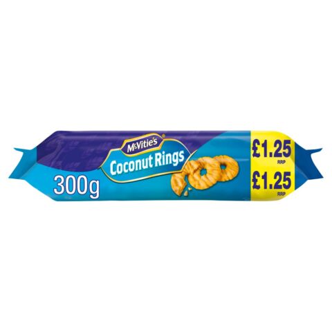 McVitie's Coconut Rings 300g x 12