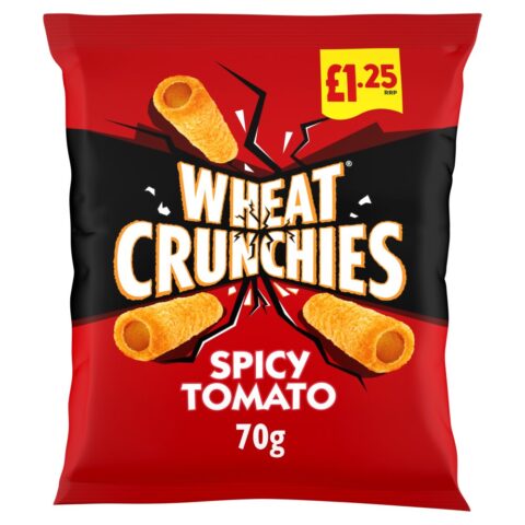 Wheat Crunchies Spicy Tomato Crisps 70g, £1.25 PMP x 16
